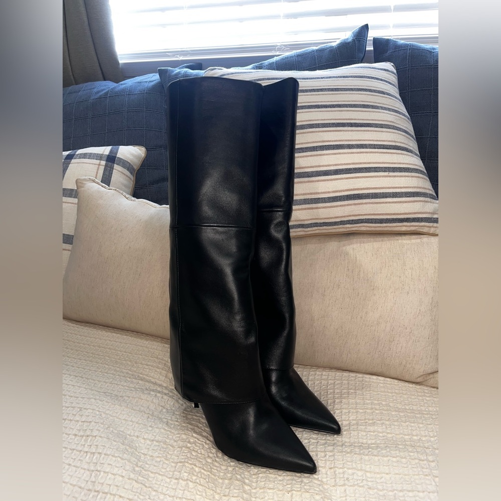 Steve Madden Sleek Black Over the Knee Boots